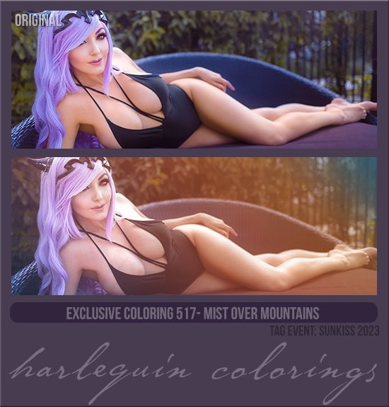 EXCLUSIVE COLORING #517 [MIST OVER MOUNTAINS]
AVAILABLE AUGUST 2024 (TAG: SUNKISS 2023)
