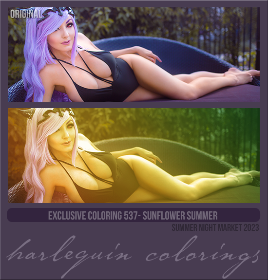 EXCLUSIVE COLORING #537 [SUNFLOWER SUMMER]
AVAILABLE AUGUST 2024 (SUMMER NIGHT MARKET 2023)
