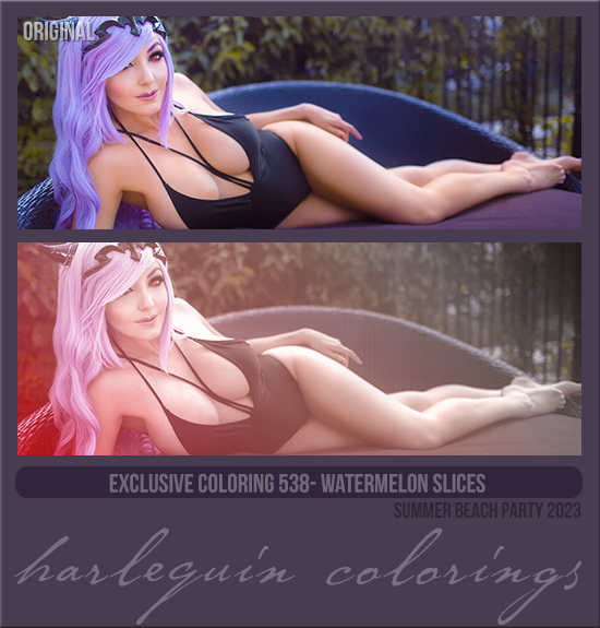 EXCLUSIVE COLORING #538 [WATERMELON SLICES] 
AVAILABLE AUGUST 2024 (SUMMER BEACH PARTY 2023)
