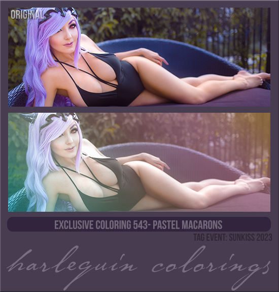 EXCLUSIVE COLORING #543 [PASTEL MACARONS]
AVAILABLE AUGUST 2024 (TAG: SUNKISS 2023)
