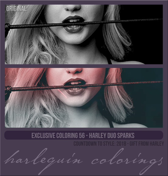 EXCLUSIVE COLORING #056  [HARLEY DUO SPARKS]
