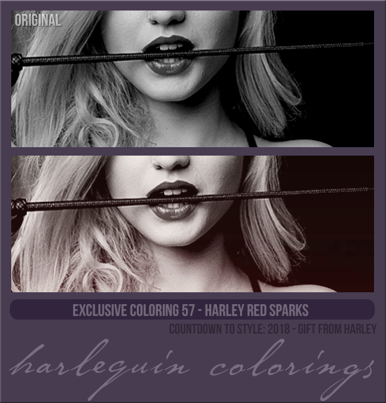 EXCLUSIVE COLORING #057  [HARLEY RED SPARKS]
