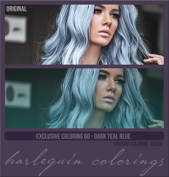 EXCLUSIVE COLORING #060  [DARK TEAL BLUE]
