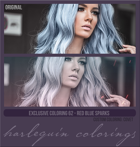 EXCLUSIVE COLORING #062  [RED BLUE SPARKS] 
