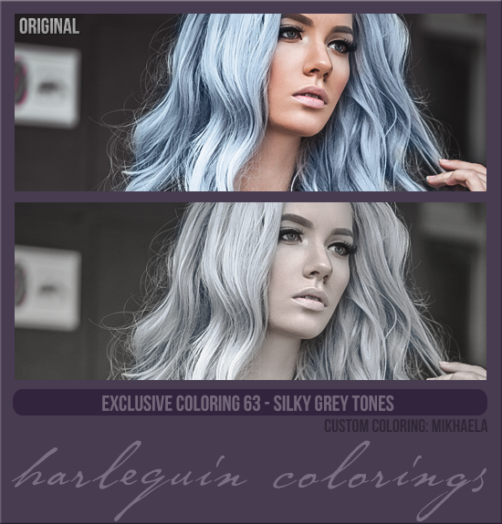 EXCLUSIVE COLORING #063  [SILKY GREY TONES]
