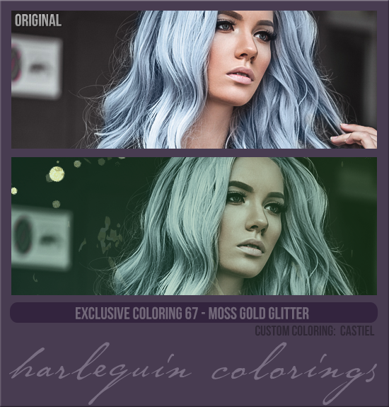 EXCLUSIVE COLORING #067  [MOSS GOLD GLITTER]
