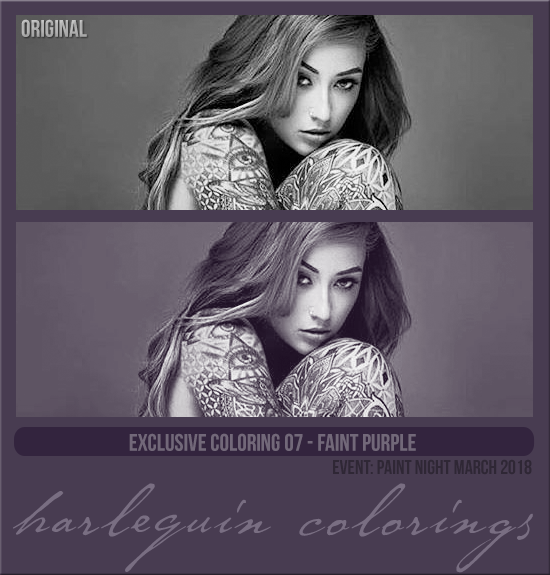 EXCLUSIVE COLORING #007  [FAINT PURPLE]
