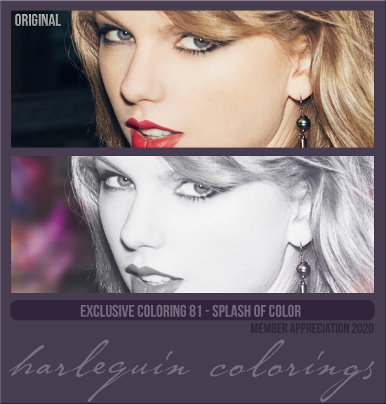 EXCLUSIVE COLORING #081  [SPLASH OF COLOR]
