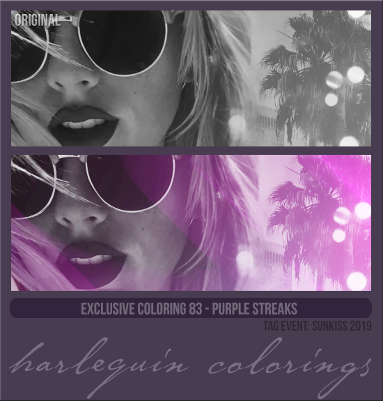 EXCLUSIVE COLORING #083  [PURPLE STREAKS]
