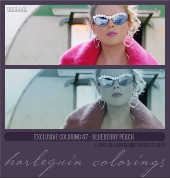 EXCLUSIVE COLORING #087  [BLUEBERRY PEACH] 
