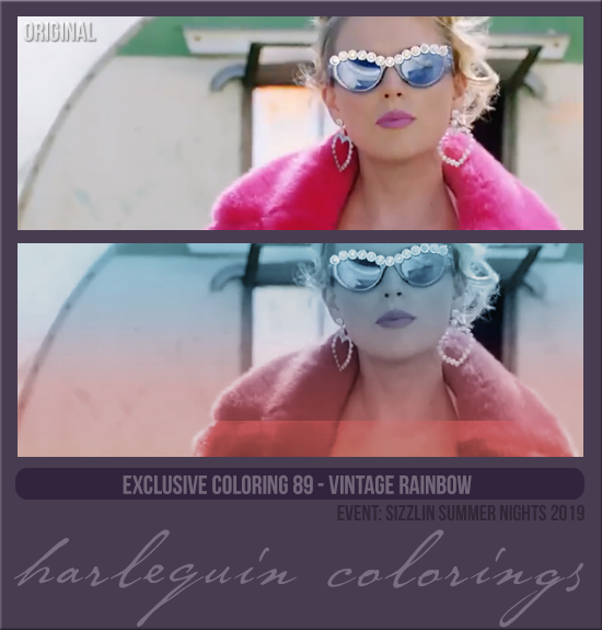 EXCLUSIVE COLORING #089  [VINTAGE RAINBOW]
