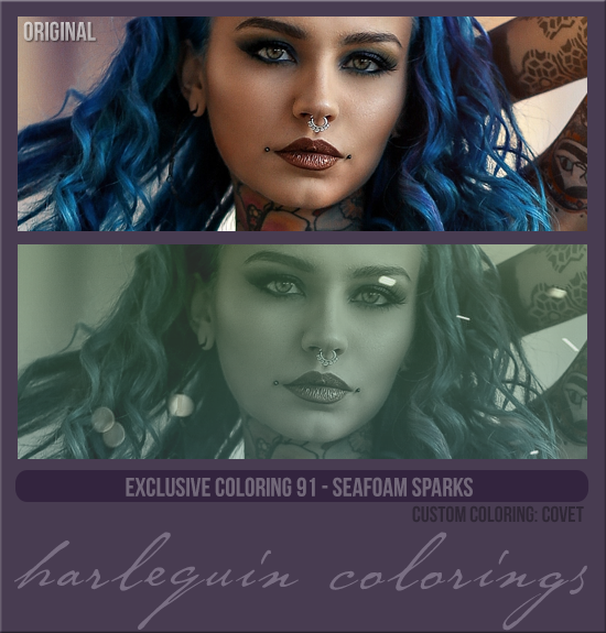 EXCLUSIVE COLORING #091  [SEAFOAM SPARKS]
