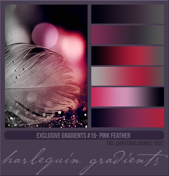 EXCLUSIVE GRADIENTS #015 [PINK FEATHER]
AVAILABLE DECEMBER 2023 (TAG CHRISTMAS MARKET 2022)
