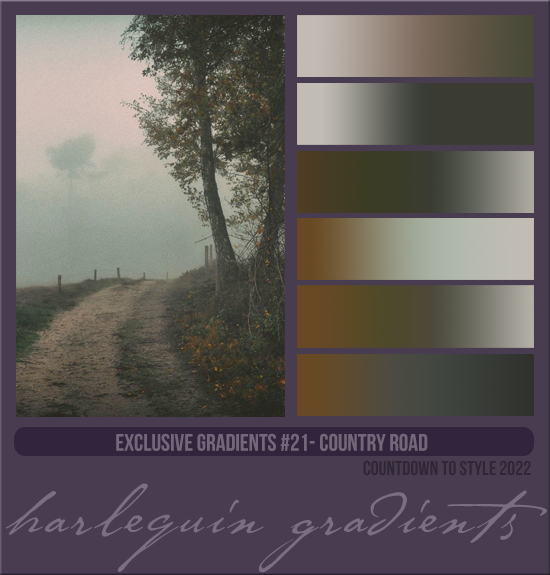 EXCLUSIVE GRADIENTS #021 [COUNTY ROAD]
AVAILABLE DECEMBER 2023 (COUNTDOWN TO STYLE 2022)
