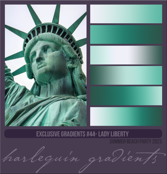 EXCLUSIVE GRADIENTS #044 [LADY LIBERTY]
AVAILABLE AUGUST 2024 (SUMMER BEACH PARTY 2023)

