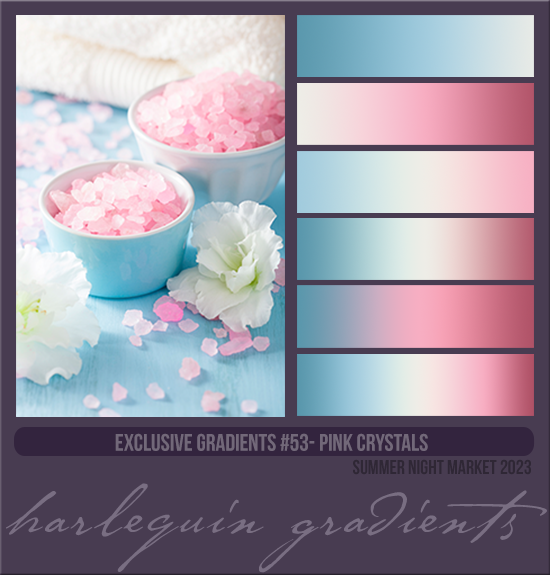 EXCLUSIVE GRADIENTS #053 [PINK CRYSTALS]
AVAILABLE AUGUST 2024 (SUMMER NIGHT MARKET 2023)
