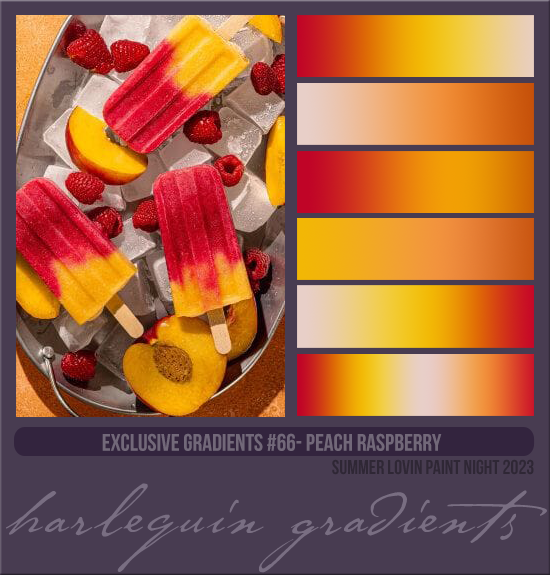 EXCLUSIVE GRADIENTS #066 [PEACH RASPBERRY]
AVAILABLE AUGUST 2024 (FUN IN THE SUN PAINT NIGHT 2023)
