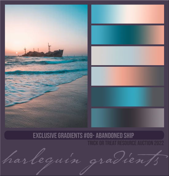 EXCLUSIVE GRADIENTS #009 [ABANDONED SHIP]
(TRICK OR TREAT RESOURCE AUCTION 2022)
