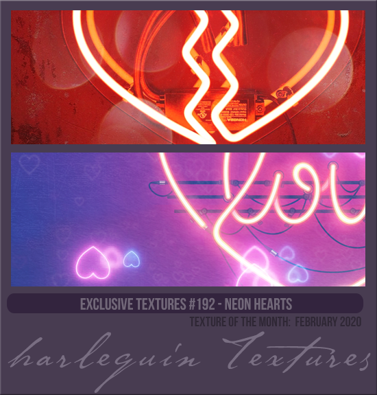 EXCLUSIVE PACK #192 [NEON HEARTS]  
TEXTURE OF THE MONTH CLUB: FEB 2020
