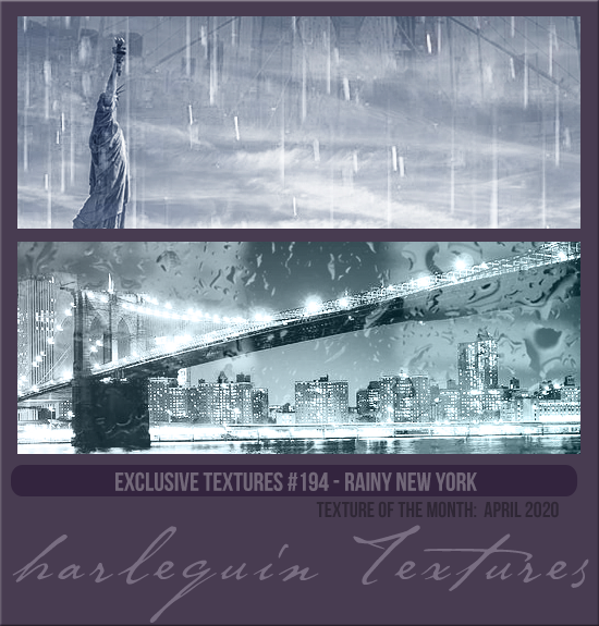 EXCLUSIVE PACK #194 [RAINY NEW YORK]  
TEXTURE OF THE MONTH CLUB: APRIL 2020
