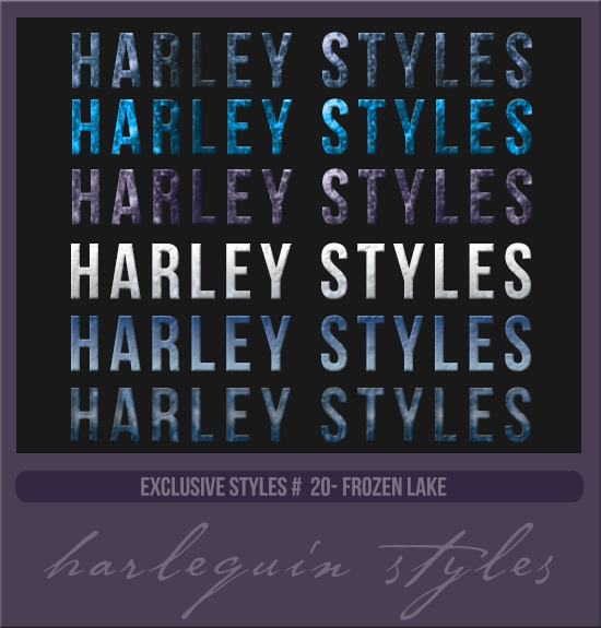 EXCLUSIVE STYLES #020 [FROZEN LAKE]
AVAILABLE DECEMBER 2023
