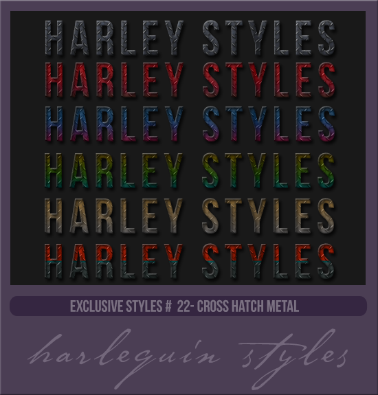 EXCLUSIVE STYLES #022 [CROSS HATCH METAL]
AVAILABLE DECEMBER 2023
