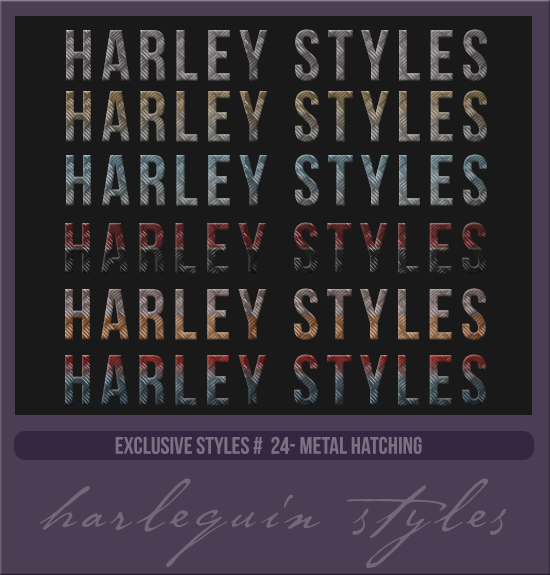 EXCLUSIVE STYLES #024 [METAL HATCHING]
AVAILABLE DECEMBER 2023
