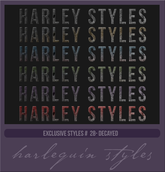 EXCLUSIVE STYLES #028 [DECAYED]
AVAILABLE DECEMBER 2023
