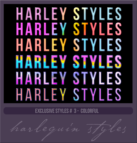 EXCLUSIVE STYLES #003 [COLORFUL]
(DECEMBER EVENTS 2021)
