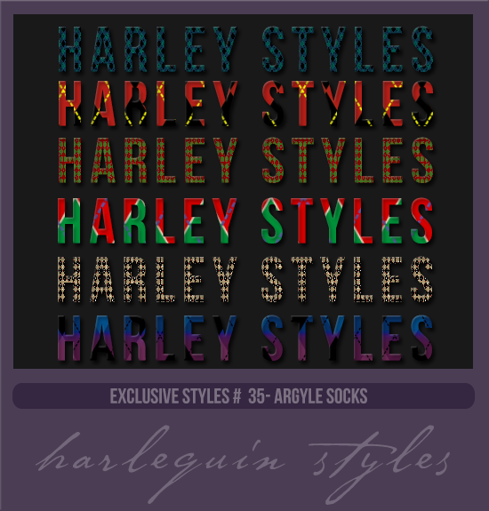 EXCLUSIVE STYLES #035 [ARGYLE SOCKS]
AVAILABLE AUGUST 2023
