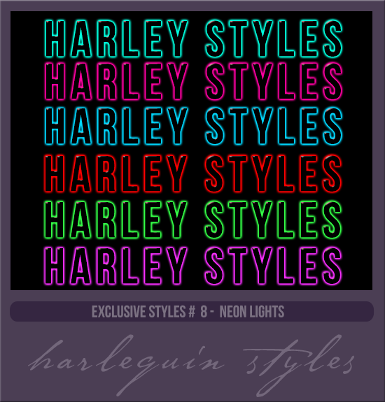 EXCLUSIVE STYLES #008 [NEON LIGHTS]
AVAILABLE MAY 2023 (OCTOBER EVENTS 2022)
