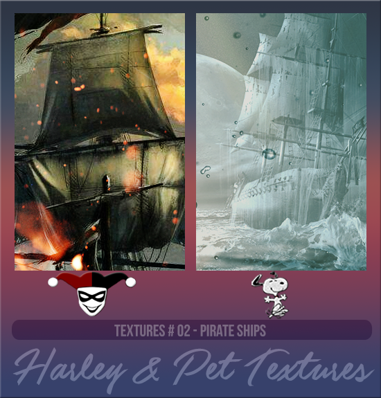 HARLEY & PET #002 [PIRATE SHIPS]
